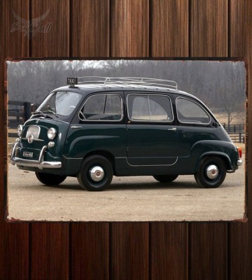 Металлическая табличка Fiat 600 Multipla Taxi